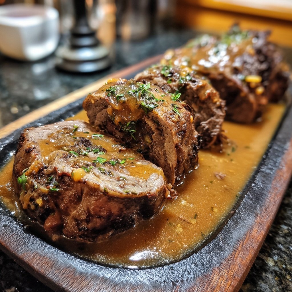 Hausmannskost Rinderrouladen mit Rahmsoße