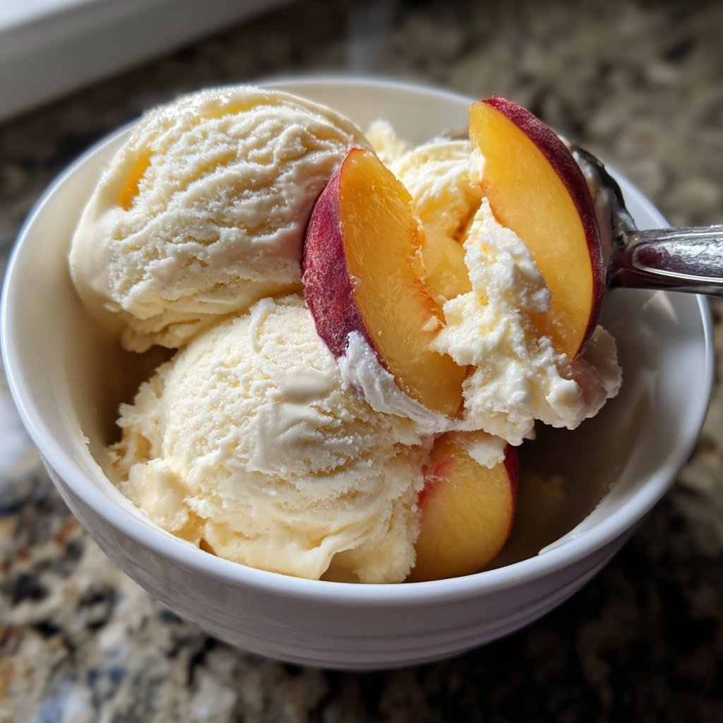 Eis Selber Machen Mit Pfirsich