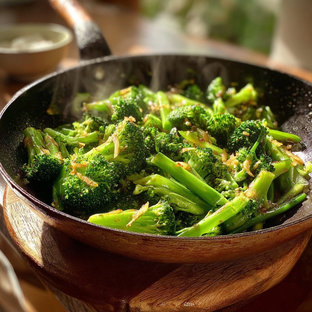 Brokkoli Pfanne Mit Ingwer