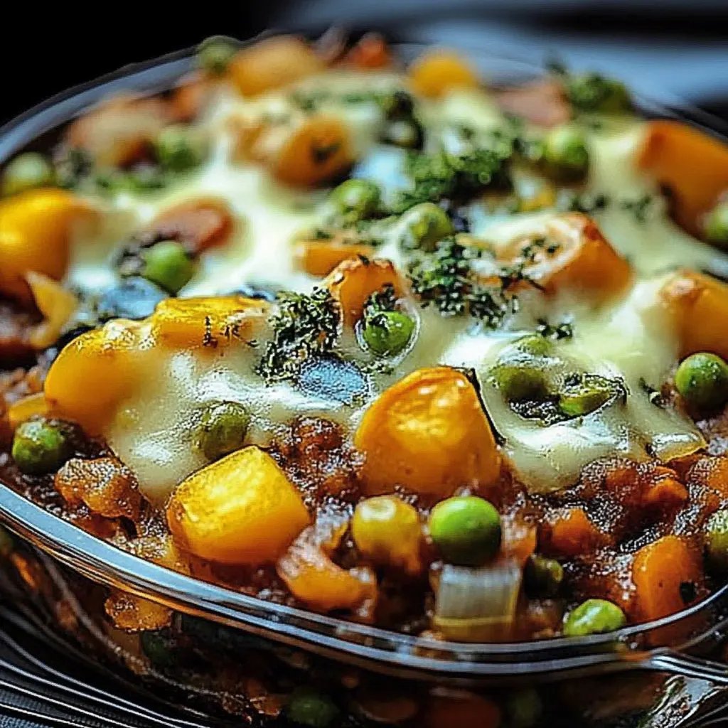 Bunter Gemüse-Hack-Auflauf