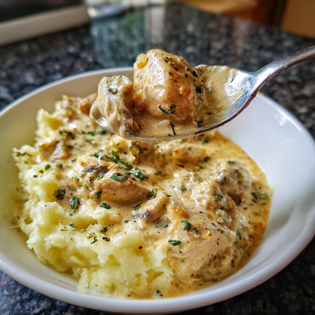 Hausmannskost Cremiges Hähnchen mit Kartoffelpüree