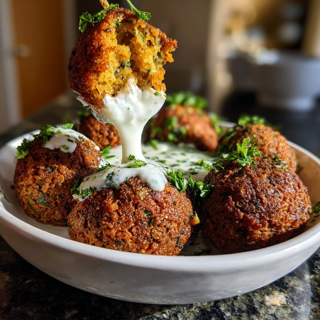 Falafel mit Joghurt-Dip