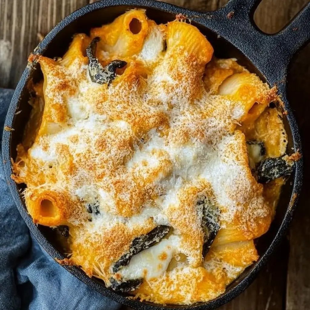 Cremiger Nudel-Kürbis-Auflauf