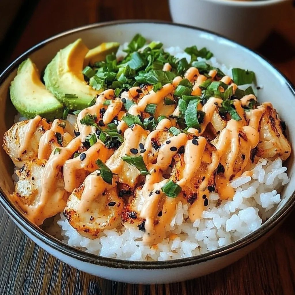 Garnelen Reis Bowls mit scharfem Mayo