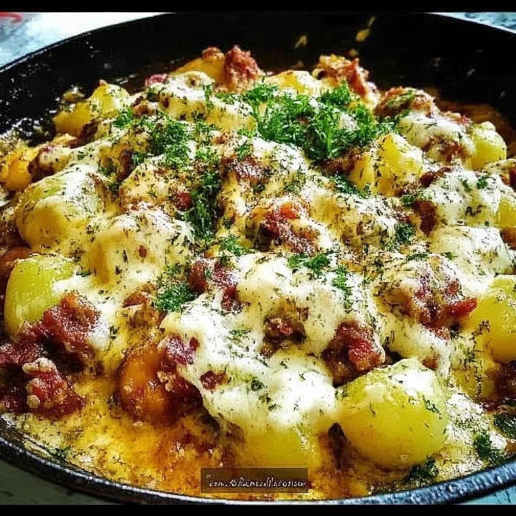 Blumenkohlauflauf mit Hackfleisch und Kartoffeln