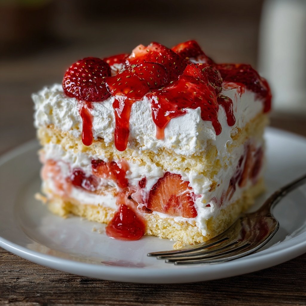 Erdbeerkuchen Mit Biskuit Boden