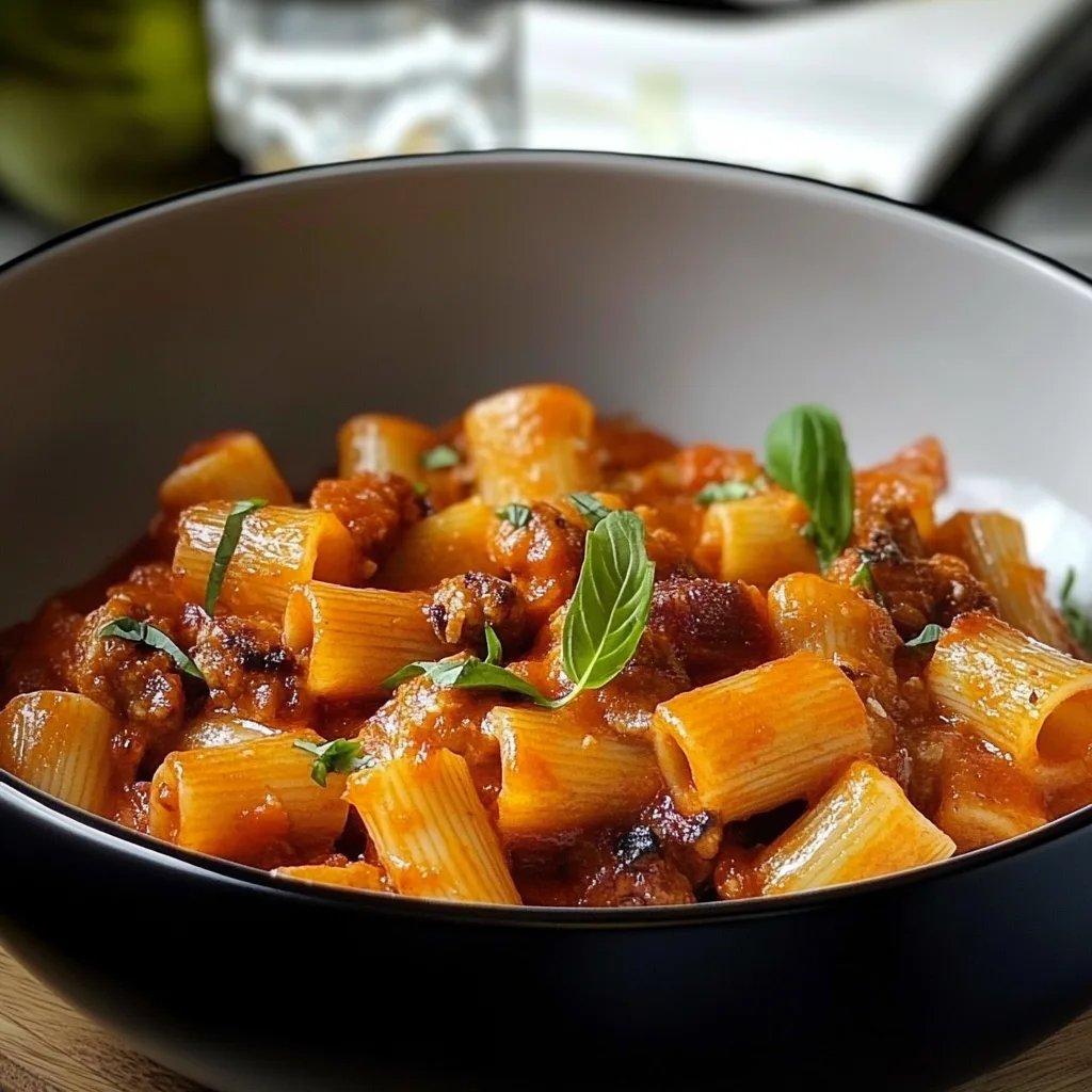 Geroestete Kürbis Rigatoni