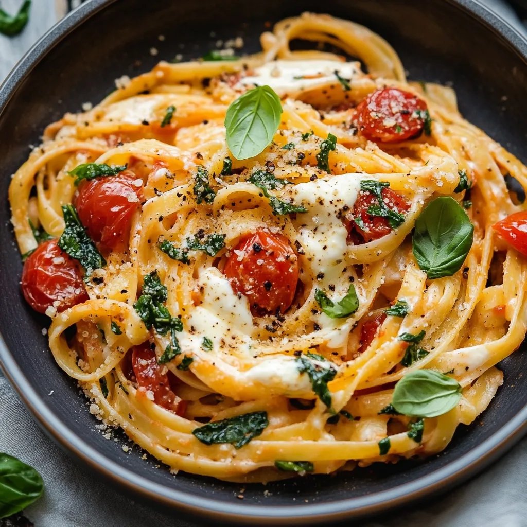 Cremige vegane Pasta mit sonnengetrockneten Tomaten