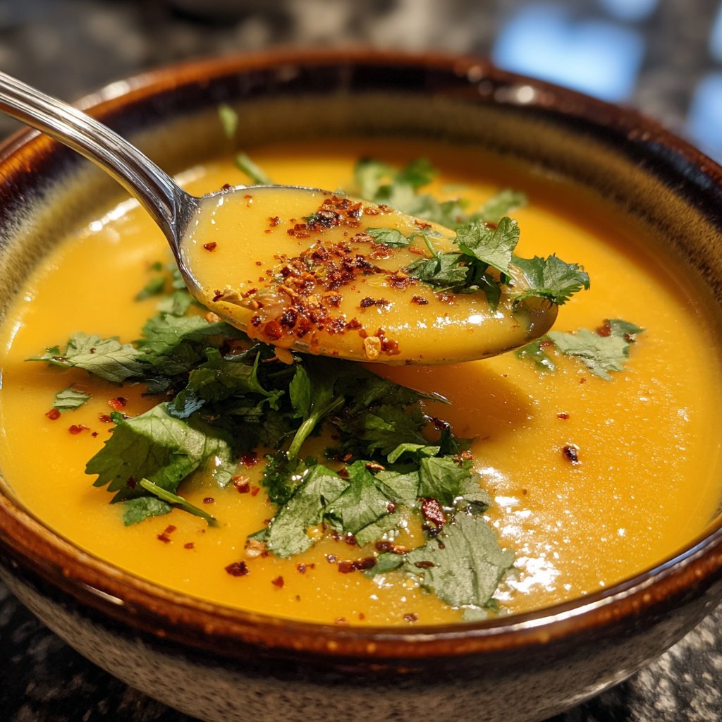 Cremige Blumenkohlsuppe mit Curry