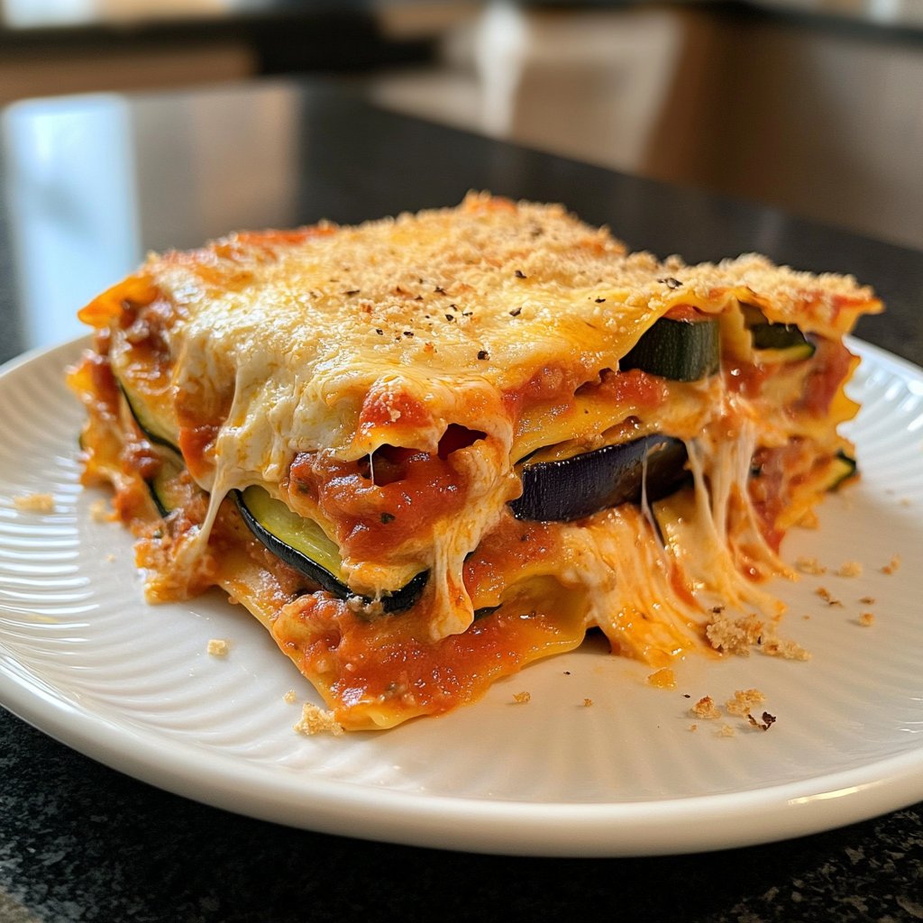 Lasagne mit Zucchini und Aubergine