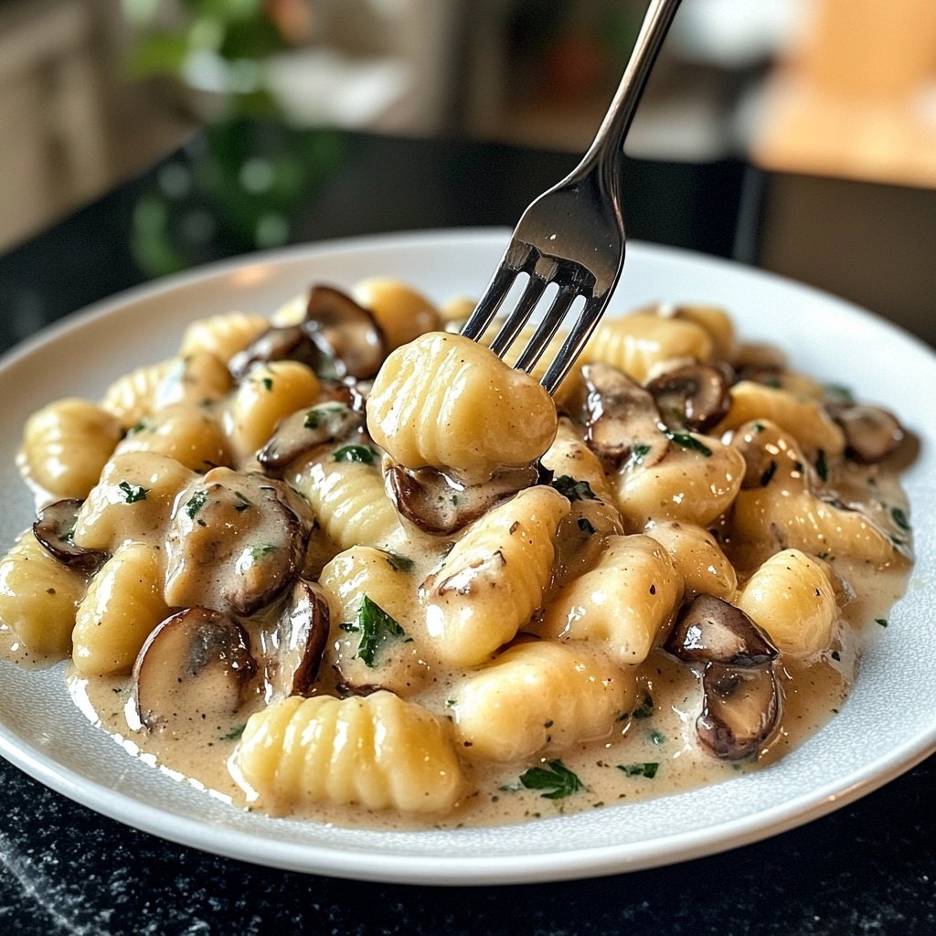 Gnocchi mit Pilzrahm