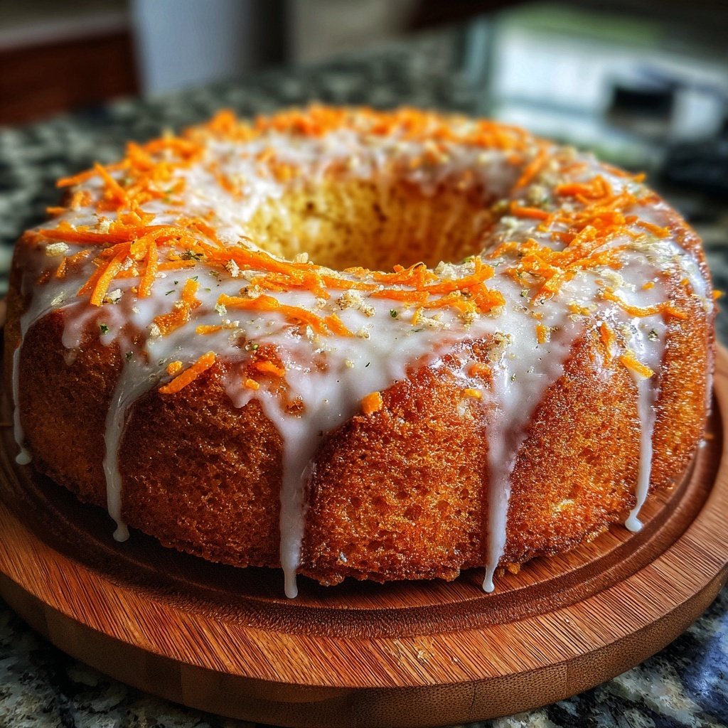 Karottenkuchen Mit Zitronen Zuckerguss