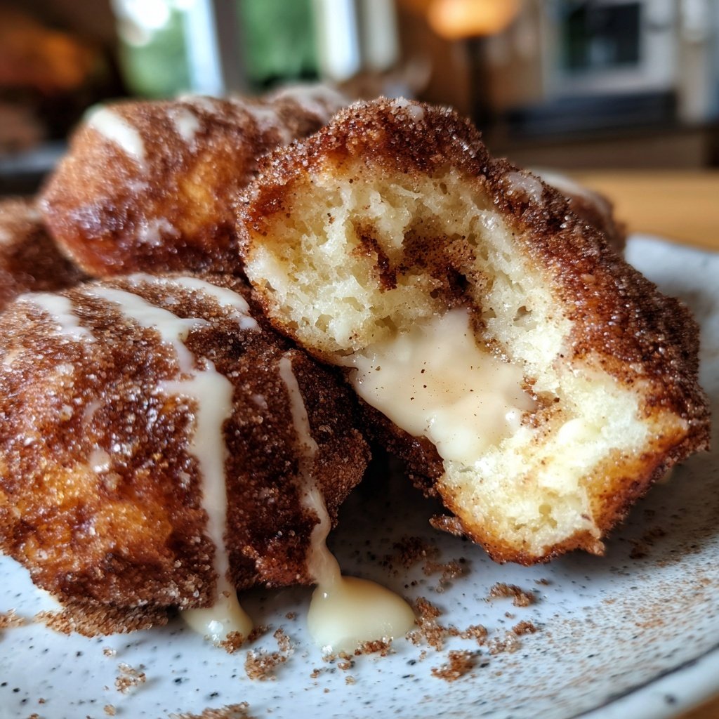 Quarkbällchen mit Zimt und Vanille