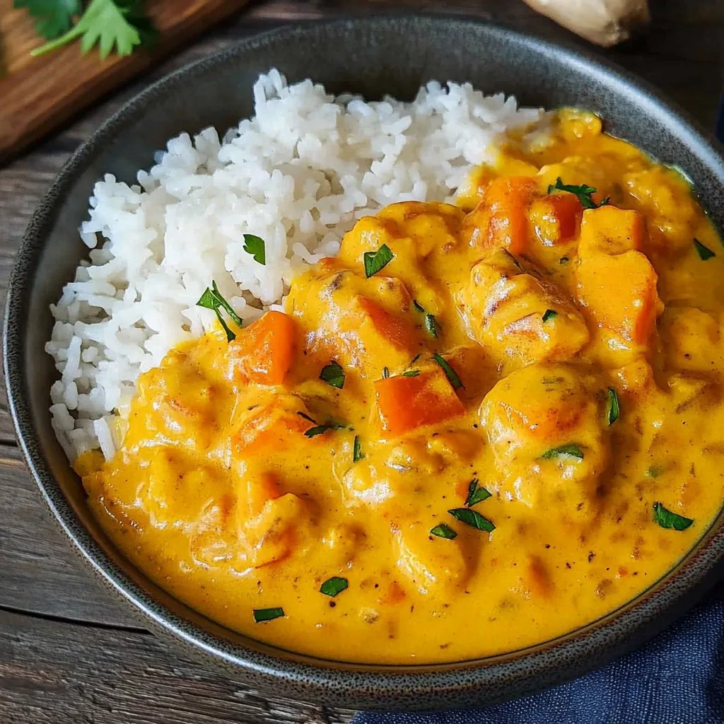 Kürbis-Curry mit Kokosmilch