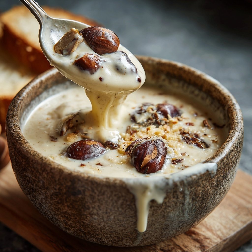 Schnelle Maronen-Kokos-Creme-Suppe (vegan)