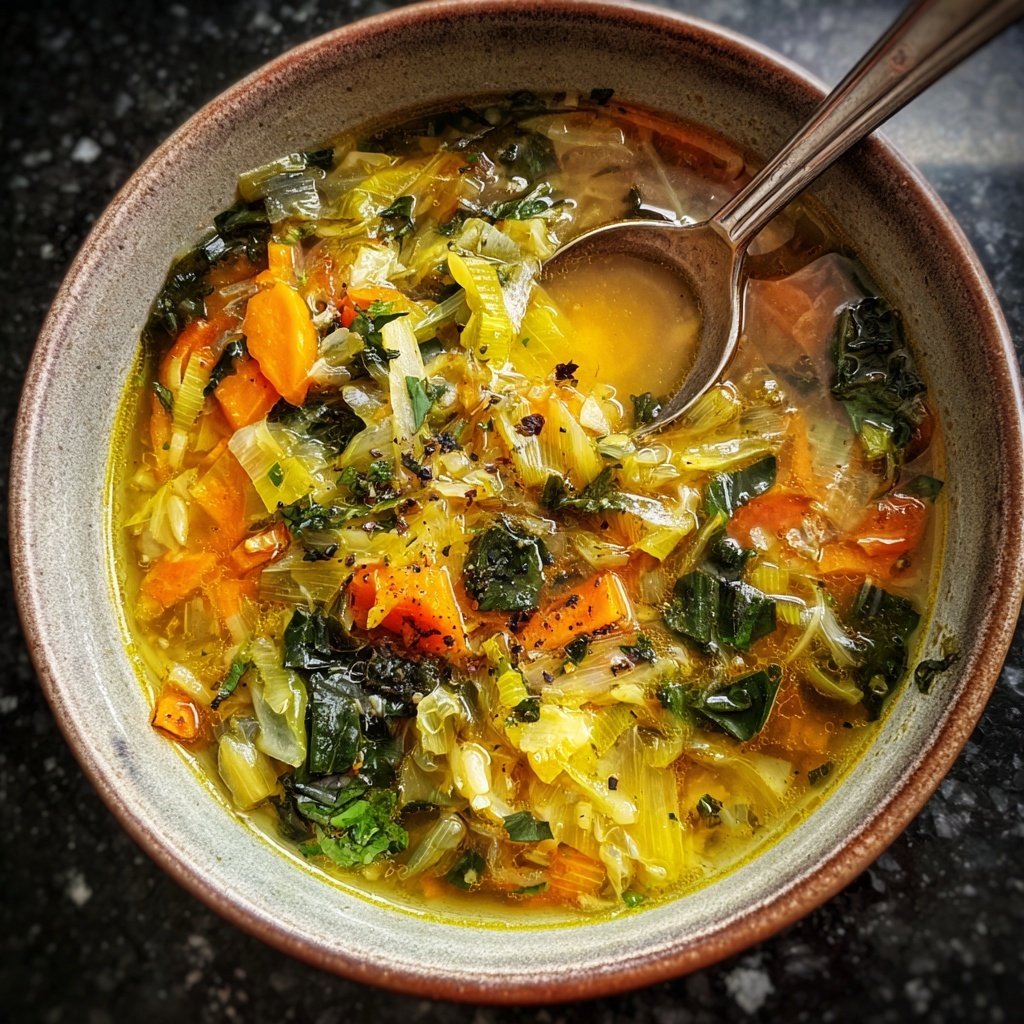 Kalorienarme Gemüse Suppe Mit Lauch