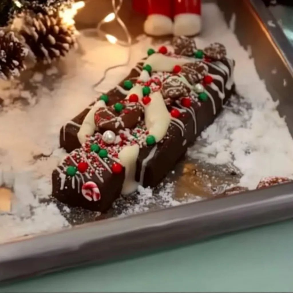 Joghurt-Weihnachts-Schokoriegel